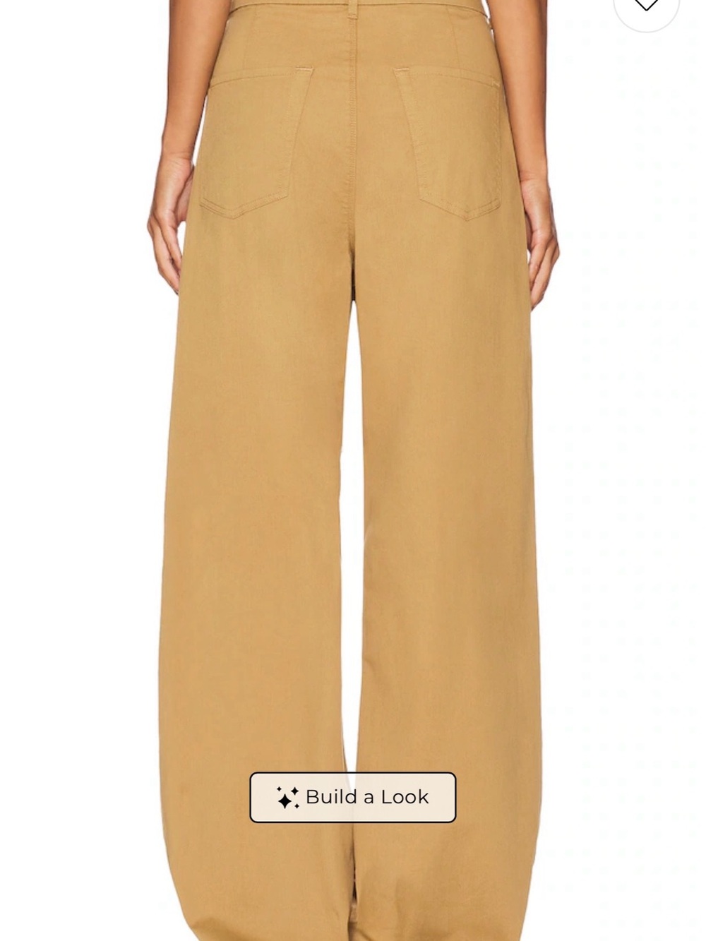 Wide-Leg High-Waist Pants in Tan, PANTALONES PLISADOS PETRA - Picture 4 of 12